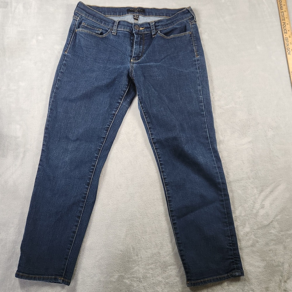 Banana Republic High Rise Skinny Fade Resistant Blue Jeans Size‎ 30/10